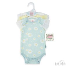 CC201-BS: Girls 3 Pack Bodysuits (0-3 Months)